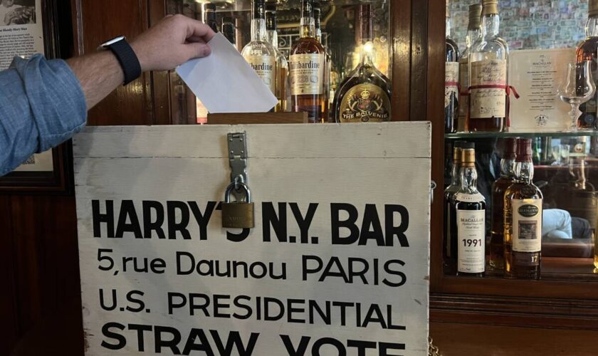 Au Harry’s bar de Paris, Kamala Harris devance Donald Trump… de 5 voix