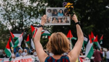 Propalästinensische Demos: Karoline Preisler – die Frau mit dem Schild