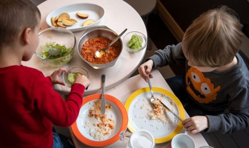 In den allermeisten Kitas in Rheinland-Pfalz gibt es ein warmes Mittagessen. (Illustrationsbild) Foto: Sina Schuldt/dpa