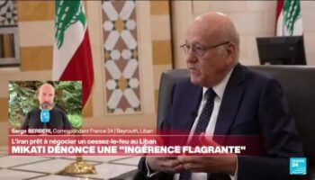 Liban : le Premier ministre dénonce "l'ingérence flagrante" de l'Iran