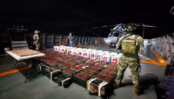 Drugs haul heavier than an elephant seized by Mexican navy