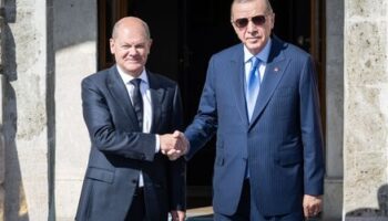 Olaf Scholz bei Recep Tayyip Erdoğan: Streit über Gaza-Krieg, Einvernehmen bei Waffenexporten