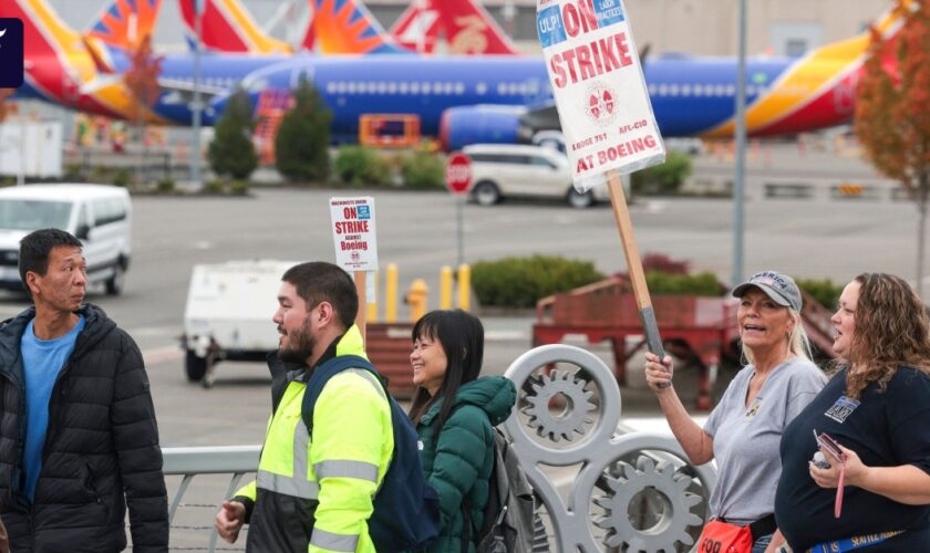 Boeing bietet streikenden Arbeitern 35 Prozent mehr Geld