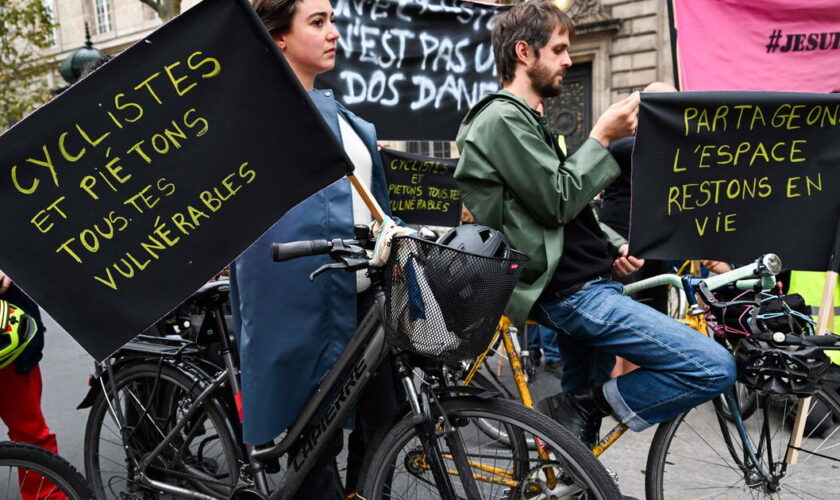 Cycliste tué à Paris : plusieurs centaines de personnes ont manifesté dans l’émotion à Paris, Nantes ou Nice