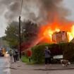 Bedford house explosion leaves one dead and a house in flames as locals report hearing 'loud bang'