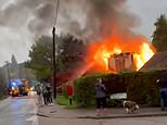 Bedford house explosion leaves one dead and a house in flames as locals report hearing 'loud bang'