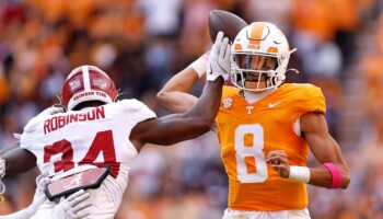 Tennessee upsets Alabama in SEC thriller; second loss of season puts Crimson Tide's playoff hopes in jeopardy