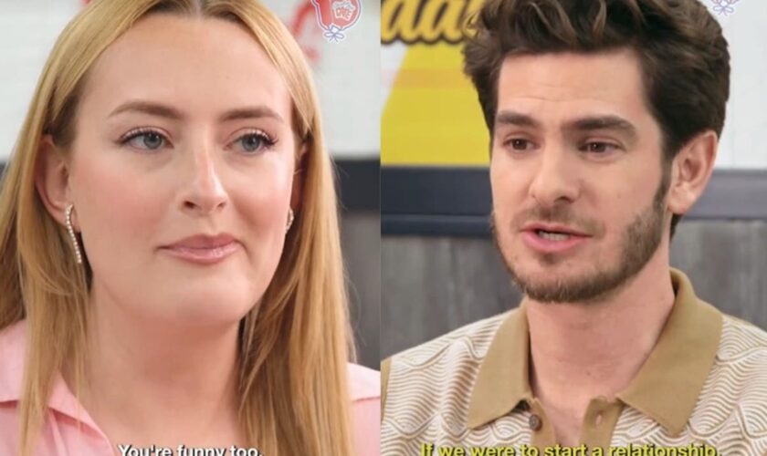 Andrew Garfield tells Amelia Dimoldenberg they ‘could have gone on a real date’ in flirt-filled episode