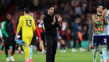 Arsenal faced ‘impossible task’ down to 10 men at Bournemouth, claims Mikel Arteta