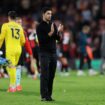 Arsenal faced ‘impossible task’ down to 10 men at Bournemouth, claims Mikel Arteta