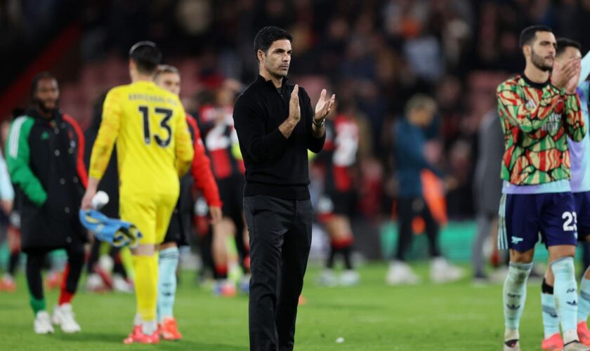 Arsenal faced ‘impossible task’ down to 10 men at Bournemouth, claims Mikel Arteta