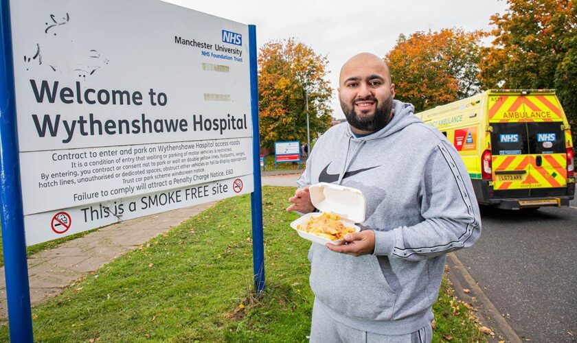 Man says he gets his food fix in hospital cafeterias: 'Well worth a visit'