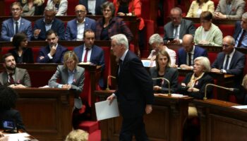 Michel Barnier peu avant son discours de politique générale à l'Assemblée nationale, le 1er octobre 2024