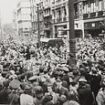 Soldier's unseen pictures of VE Day being celebrated in London are discovered in his old uniform