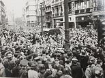 Soldier's unseen pictures of VE Day being celebrated in London are discovered in his old uniform