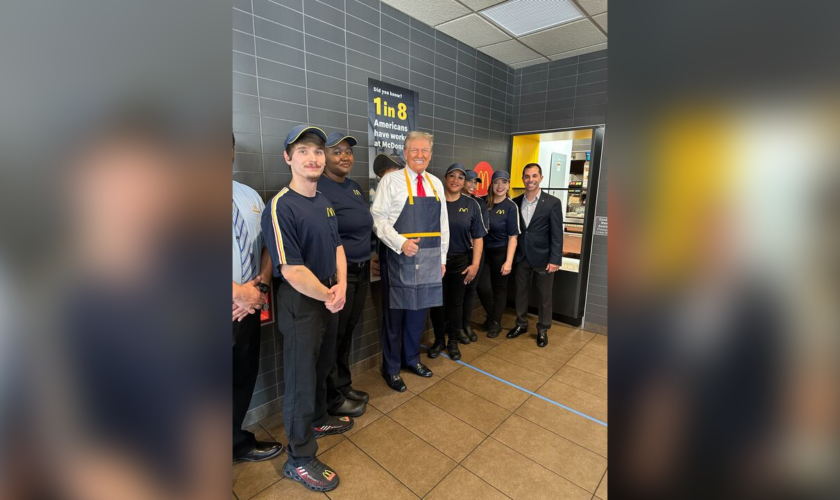 Trump makes fries at Pennsylvania McDonald's: 'I've now worked for 15 minutes more than Kamala'