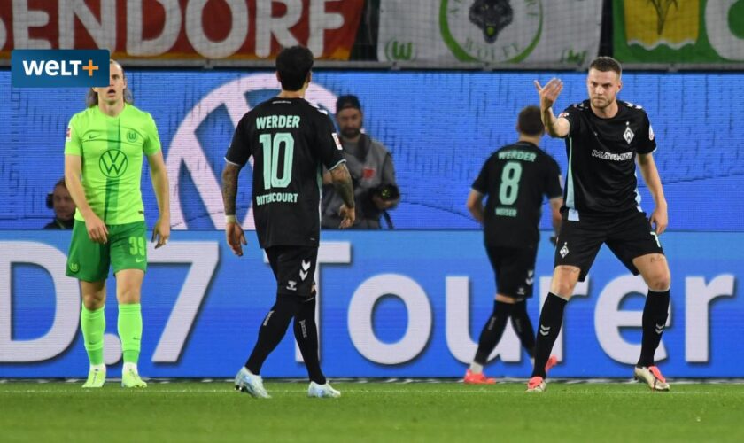 Sechs Tore und eine Rote Karte – Bremen dreht wildes Spiel in Wolfsburg