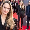 Angelina Jolie and 'boyfriend' Akala prove they are in sync as they twin in black outfits on latest red carpet