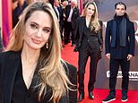 Angelina Jolie and 'boyfriend' Akala prove they are in sync as they twin in black outfits on latest red carpet