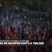 Géorgie : des dizaines de milliers de manifestants pro-européens à Tbilissi avant les législatives