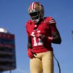 49ers fear Brandon Aiyuk suffering season-ending ACL tear in loss to Chiefs