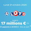 Résultat Loto (FDJ) : le tirage de ce lundi 21 octobre 2024, 17 millions d'euros en jeu