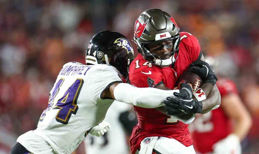 Bucs star Chris Godwin suffers gruesome ankle injury broadcast won't show in loss to Ravens