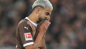 St.-Pauli-Profi Elias Saad wurde am Sprunggelenk operiert. Foto: Marcus Brandt/dpa