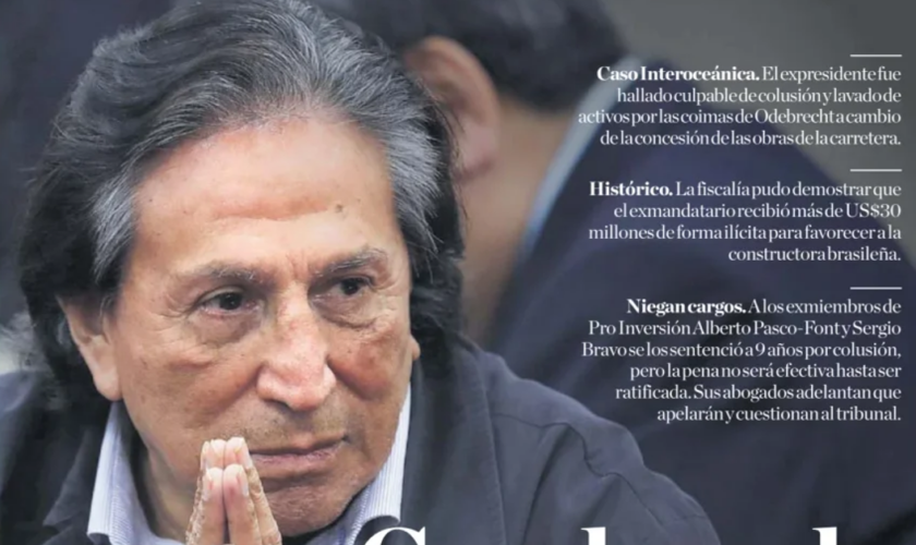 Affaire Odebrecht : vingt ans de prison pour l’ancien président du Pérou Alejandro Toledo