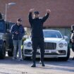 Thug celebrates early prison release in front of Bentley motor before going to McDonald's