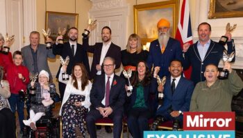 Pride of Britain heroes celebrate at 10 Downing Street with Prime Minister Keir Starmer