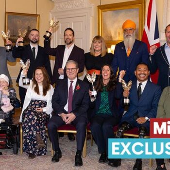 Pride of Britain heroes celebrate at 10 Downing Street with Prime Minister Keir Starmer