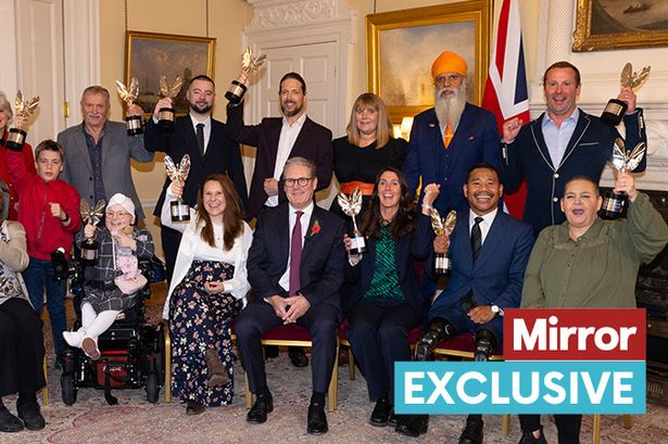 Pride of Britain heroes celebrate at 10 Downing Street with Prime Minister Keir Starmer