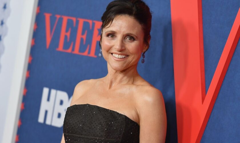 Julia Louis-Dreyfus à la première de la septième saison de "Veep", à New York