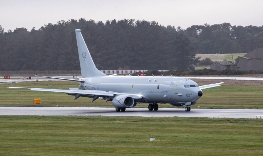 RAF P-8A Poseidon aircraft. Pic: Royal Air Force