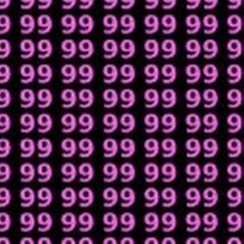 Only 2 percent of people can find the 89 in this sea of 99s in less than seven seconds