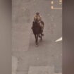 First look at Peaky Blinders film as Cillian Murphy rides horse through Birmingham