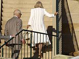 Queen Camilla ditches her shoes and goes barefoot after a long day on Sydney tour with King Charles