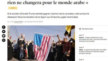 Duel Trump/Harris: "Quel que soit le président américain, ça ne changera rien pour le monde arabe"