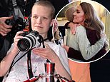 Terminally ill Liz Hatton, 16, who shared a hug with Kate Middleton, is spotted capturing snaps at Venom: The Last Dance's UK premiere