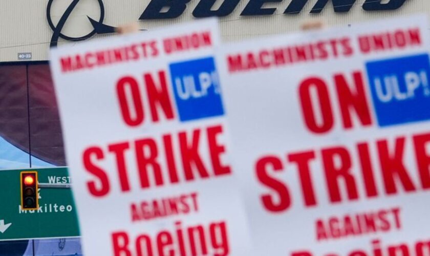 Der Streik bei Boeing wird damit weitergehen. (Archivbild) Foto: Lindsey Wasson/AP