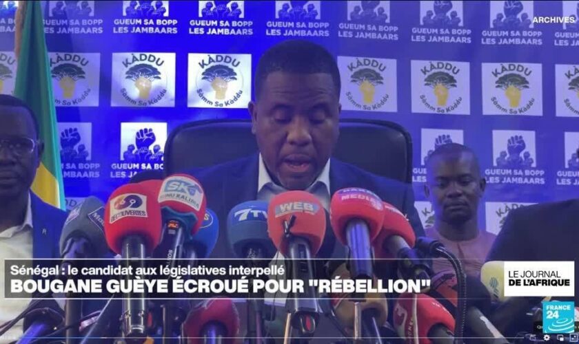 Sénégal : Bougane Guèye écroué pour "rébellion"