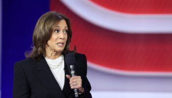 Kamala Harris, lors d'une réunion publique avec des électeurs, en Pennsylvanie, le 23 octobre 2024