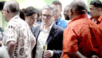 Prime Minister Sir Keir Starmer attends a Welcome Reception and State Banquet at Apia Park during the Commonwealth Heads of Government Meeting in Samoa. Picture date: Thursday October 24, 2024. PA Photo. See PA story POLITICS Commonwealth. Photo credit should read: Stefan Rousseau/PA Wire