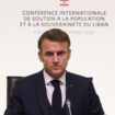 Emmanuel Macron lors de la conférence internationale sur le Liban, à Paris, le 24 octobre 2024