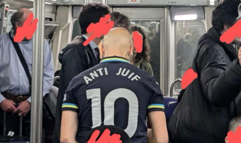 À Paris, l’homme porteur d’un maillot « anti juif » dans le métro a été interpellé