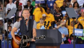 Auftritt von Bruce Springsteen bei Wahlkampf in Atlanta