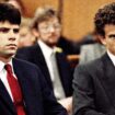 Lyle, left, and Erik Menendez sit in Beverly Hills Municipal Court where their attorneys delayed making pleas on behalf of the brothers who are suspected in the murders of their millionaire parents, Jose and Mary Louise ?Kitty? Menendez, in Beverly Hills, Calif., last Aug., March 12, 1990. The arraignment for the brothers has been scheduled for March 26. (AP Photo/Nick Ut)