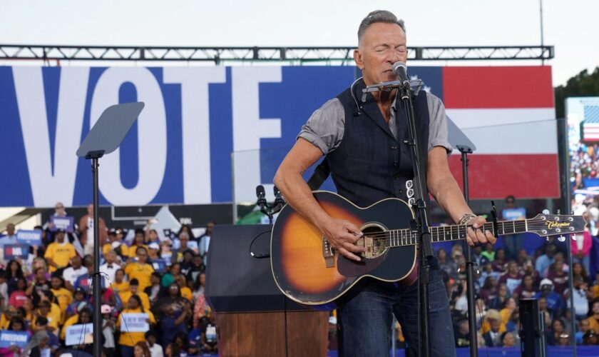 Trump running to be 'American tyrant', says Bruce Springsteen