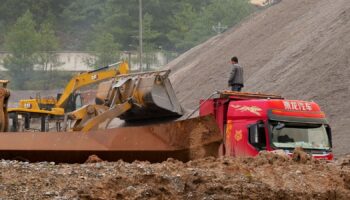 A critical minerals processing plant in Yunnan province, southern China